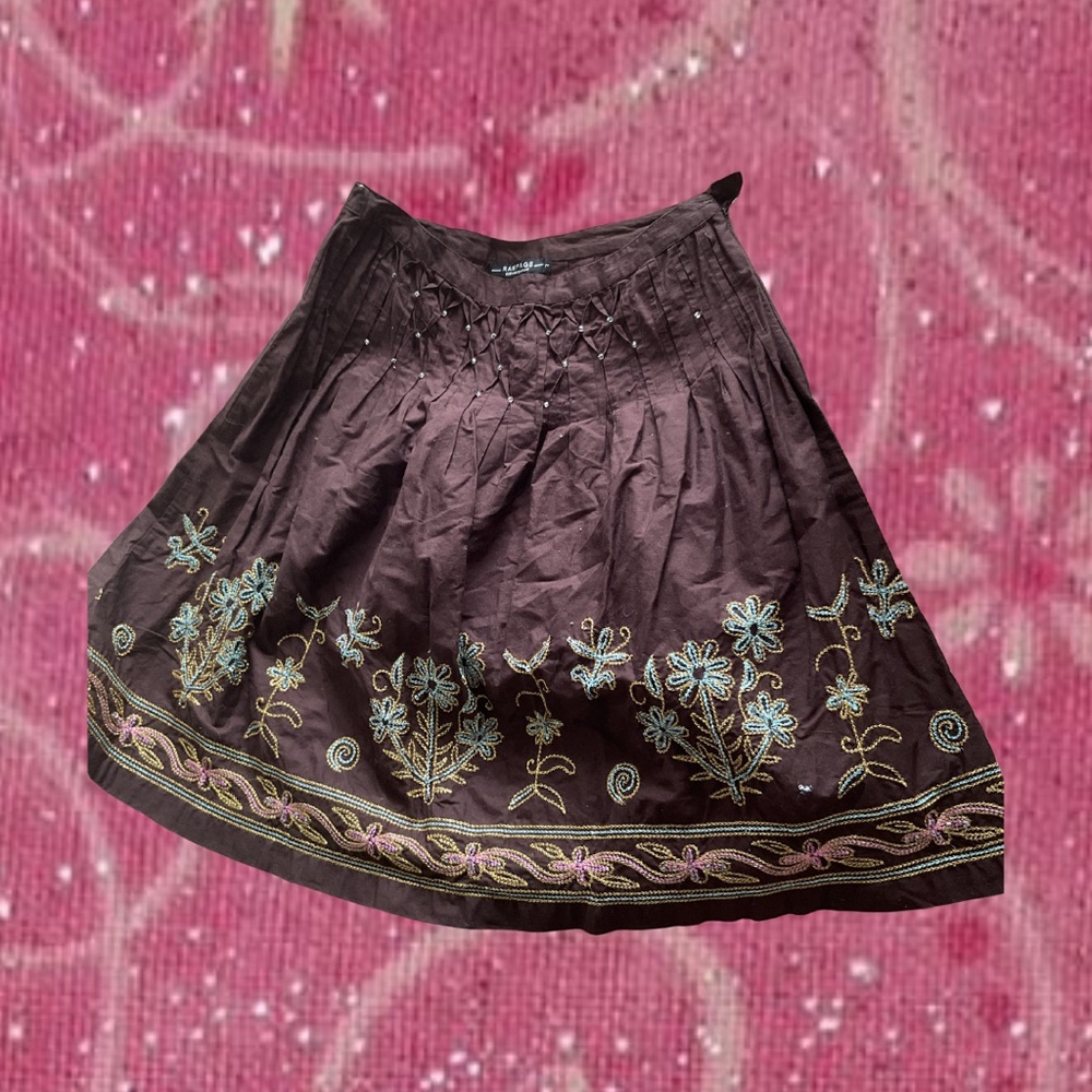 embroidered fairy mini skirt